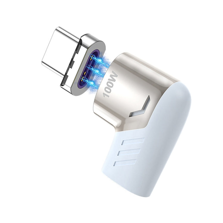 X20 อะแดปเตอร์ชาร์จแม่เหล็ก 120W PD USB-C / Type-C ตัวเมียถึง USB-C / Type-C แบบข้อศอก