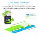 อะแดปเตอร์ WiFi USB 2.0 แบบสองย่านความถี่ 2.4GHz & 5GHz ความเร็ว AC600Mbps พร้อมไดรเวอร์ฟรี, AC600Mbps
