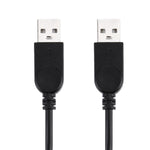 สาย USB 2.0 ตัวผู้ 2 in 1 เป็นสาย USB ตัวผู้คู่ สำหรับคอมพิวเตอร์/แล็ปท็อป ความยาว 50 ซม., USB 2.0 AM เป็น 2 USB 2.0 AM