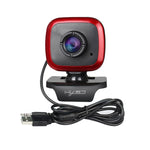 HXSJ A849 เว็บแคมวิดีโอ HD 480P ปรับหมุนได้ 360 องศา พร้อมไมโครโฟน