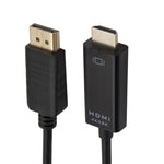 สายแปลง 4K x 2K DP เป็น HDMI ความยาวสาย: 1.8m, 4K x 2K DP เป็น HDMI สีดำ, 4K x 2K DP เป็น HDMI สีขาว