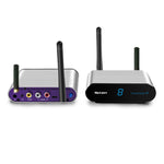 Measy AV240 ชุดส่งและรับสัญญาณเสียง/วิดีโอไร้สาย 2.4GHz พร้อมฟังก์ชันส่งสัญญาณอินฟราเรดกลับ, ระยะส่งสัญญาณ: 400 ม., AV240 สีเงิน