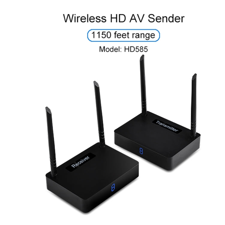 Measy HD585 ชุดส่งสัญญาณ HD AV ไร้สาย 5.8GHz พร้อมฟังก์ชันส่งสัญญาณอินฟราเรดกลับ, ระยะส่งสัญญาณ: 350 ม.