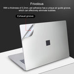 ชุดสติกเกอร์ฟิล์มป้องกันเปลือกโน้ตบุ๊ก 4 in 1 สำหรับ Microsoft Surface Laptop 3 ขนาด 13.5 นิ้ว สำหรับ Surface Laptop 3 ขนาด 13.5 นิ้ว