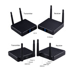 Measy FHD686-2 ชุดขยายสัญญาณมัลติมีเดีย HD 1080P 3D ไร้สาย 2.4GHz / 5.8GHz, 1 ตัวส่ง + 2 ตัวรับ, ระยะส่งสัญญาณ: 200 ม., FHD686-2 (ปลั๊ก UK), FHD686-2 (ปลั๊ก US), FHD686-2 (ปลั๊ก AU), FHD686-2 (ปลั๊ก EU)