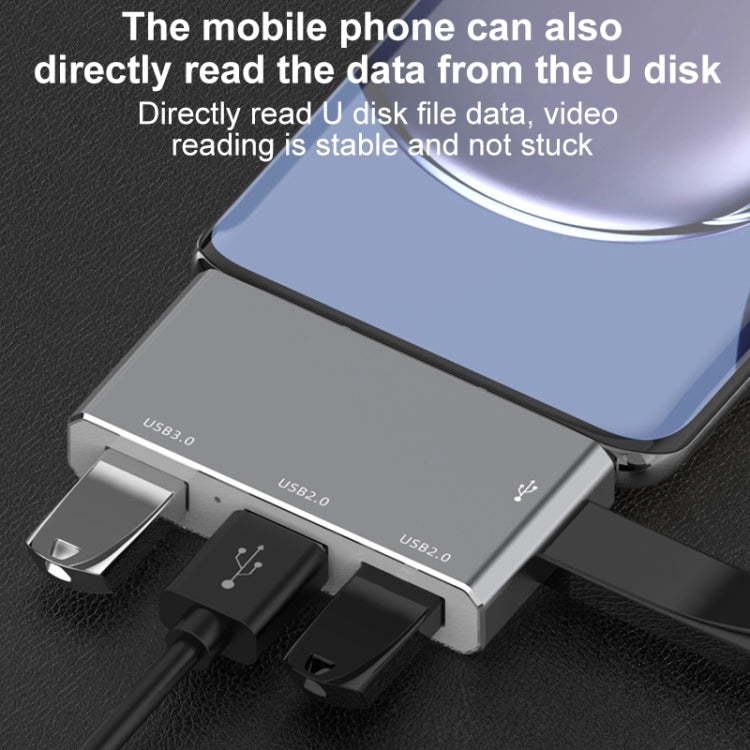 อะแดปเตอร์ USB-C / Type-C เป็น OTG 4 พอร์ต Type-C USB 3.0 USB 2.0 HUB