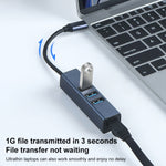 RDS 6307-4 อะแดปเตอร์ฮับ 4 ใน 1 USB-C / Type-C เป็น USB3.0 + USB2.0 3 พอร์ต, 6307-4