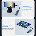 RDS 6307-4 อะแดปเตอร์ฮับ 4 ใน 1 USB-C / Type-C เป็น USB3.0 + USB2.0 3 พอร์ต, 6307-4