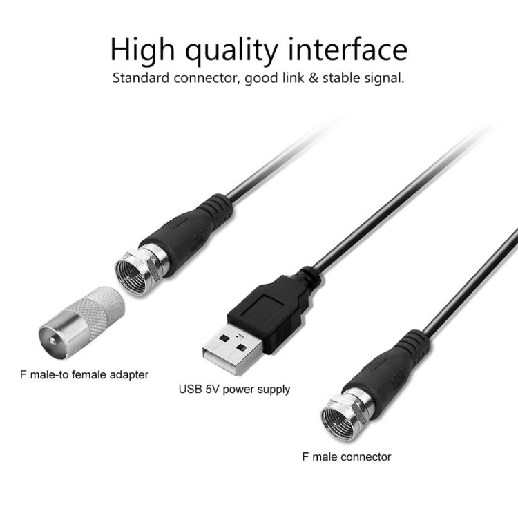 เครื่องขยายสัญญาณ USB พร้อมหัวแปลง IEC, USB 50 ไมล์ 25dBi