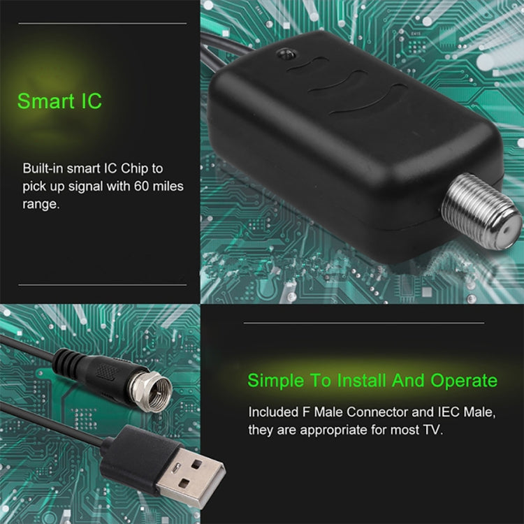 เครื่องขยายสัญญาณ USB พร้อมหัวแปลง IEC, USB 50 ไมล์ 25dBi