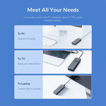 ORICO M2PVC3-G20-GY-BP เคส SSD M.2 NVMe USB3.2 20Gbps, M2PVC3-G20-GY-BP