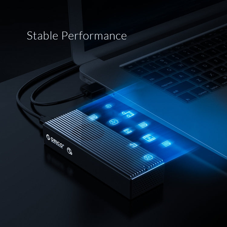 ORICO M2PVC3-G20-GY-BP เคส SSD M.2 NVMe USB3.2 20Gbps, M2PVC3-G20-GY-BP
