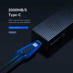ORICO M2PVC3-G20-GY-BP เคส SSD M.2 NVMe USB3.2 20Gbps, M2PVC3-G20-GY-BP