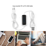 สายเชื่อมต่อข้อมูล USB PC ถึง PC ความเร็วสูงสำหรับแชร์ข้อมูลออนไลน์ ความยาว: 1.75m