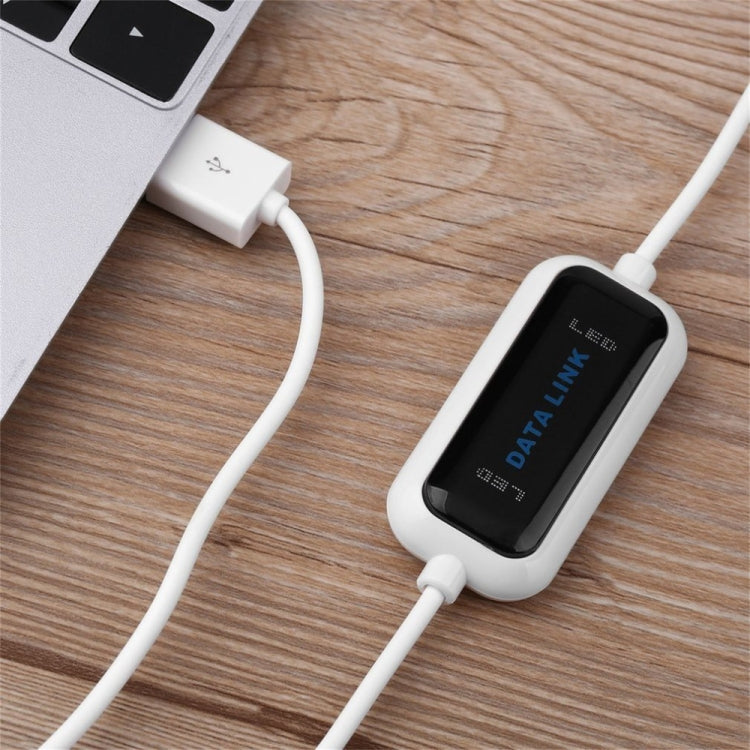 สายเชื่อมต่อข้อมูล USB PC ถึง PC ความเร็วสูงสำหรับแชร์ข้อมูลออนไลน์ ความยาว: 1.75m
