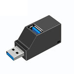 HUB แบบพกพาขนาดเล็ก 2 x USB 2.0 + 1 x USB 3.0 พร้อมสายคล้อง, USB 3.0