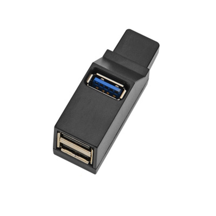 HUB แบบพกพาขนาดเล็ก 2 x USB 2.0 + 1 x USB 3.0 พร้อมสายคล้อง, USB 3.0