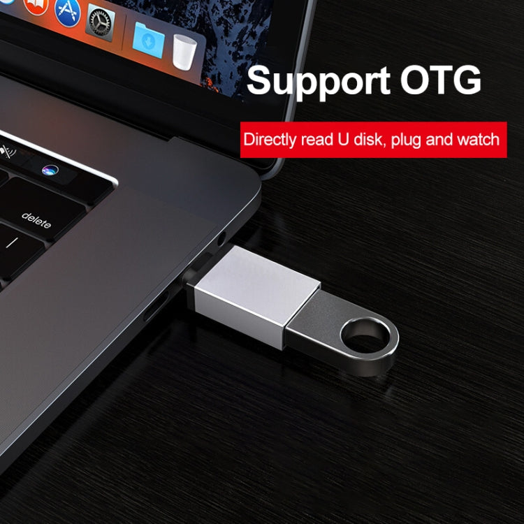 อะแดปเตอร์ข้อมูล/ชาร์จ USB-C / Type-C 3.1 ชาย เป็น USB 3.0 หญิง อะลูมิเนียมอัลลอย