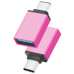อะแดปเตอร์ข้อมูล/ชาร์จ USB-C / Type-C 3.1 ชาย เป็น USB 3.0 หญิง อะลูมิเนียมอัลลอย
