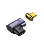 อะแดปเตอร์ชาร์จแม่เหล็ก USB-C / Type-C ชายเป็นหญิง แบบข้อศอก 100W