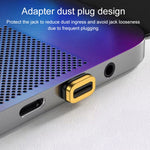 อะแดปเตอร์ชาร์จแม่เหล็ก USB-C / Type-C ชายเป็นหญิง แบบข้อศอก 100W