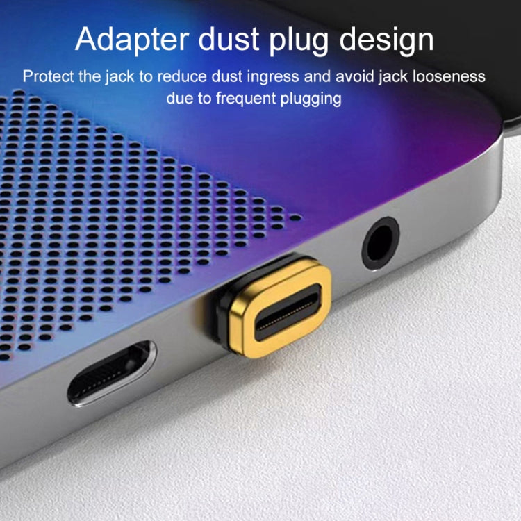 อะแดปเตอร์ชาร์จแม่เหล็ก USB-C / Type-C ชายเป็นหญิง แบบข้อศอก 100W