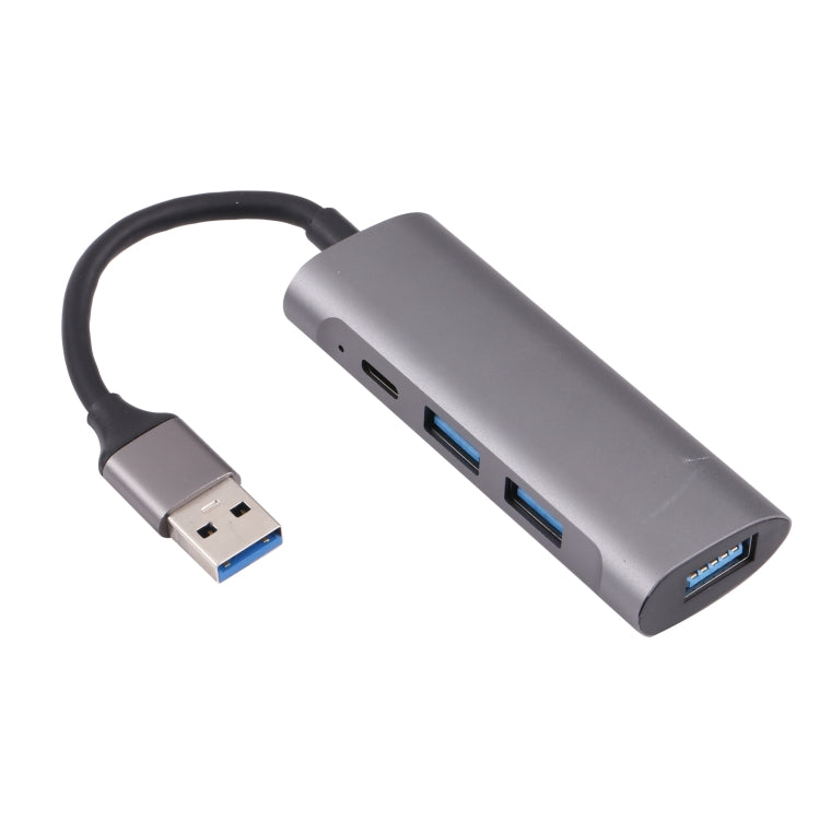 U-811 HUB Docking Station 4 in 1 USB 3.0 เป็น 3 USB 3.0 + USB-C / Type-C, U-811