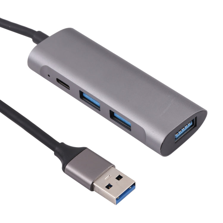 U-811 HUB Docking Station 4 in 1 USB 3.0 เป็น 3 USB 3.0 + USB-C / Type-C, U-811