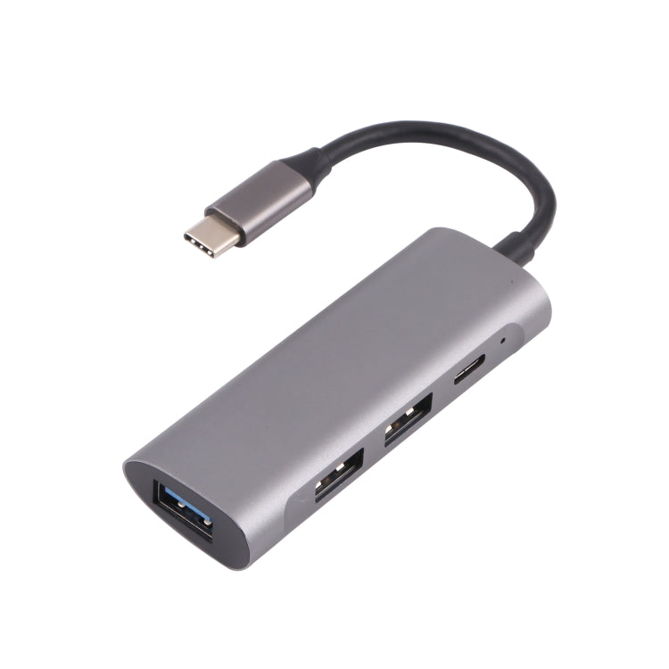 T-811 HUB Docking Station 4 in 1 USB-C / Type-C เป็น 3 USB 3.0 + USB-C / Type-C, T-811