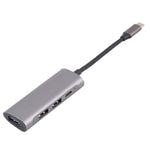 T-811 HUB Docking Station 4 in 1 USB-C / Type-C เป็น 3 USB 3.0 + USB-C / Type-C, T-811