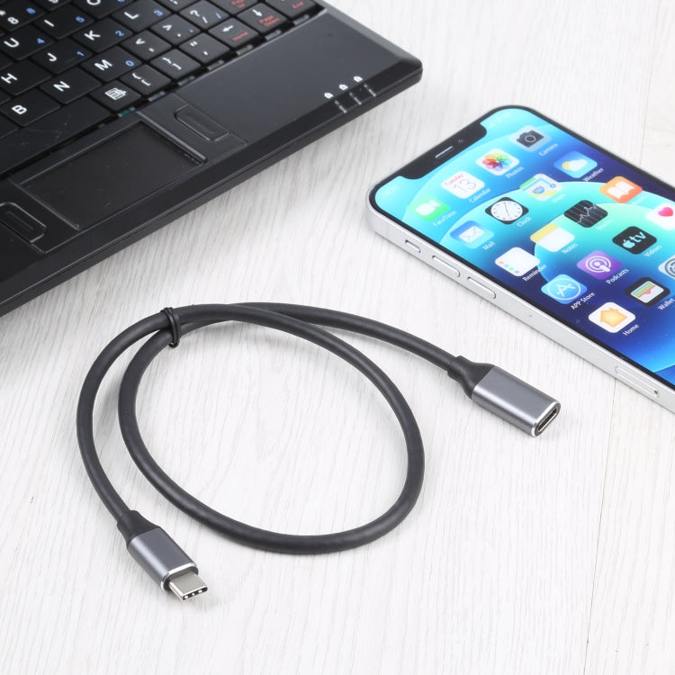 สายแปลง USB-C / Type-C ตัวผู้เป็น USB-C / Type-C ตัวเมีย ความยาวสาย: 50cm, 50cm