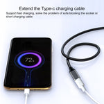 สายแปลง USB-C / Type-C ตัวผู้เป็น USB-C / Type-C ตัวเมีย ความยาวสาย: 50cm, 50cm