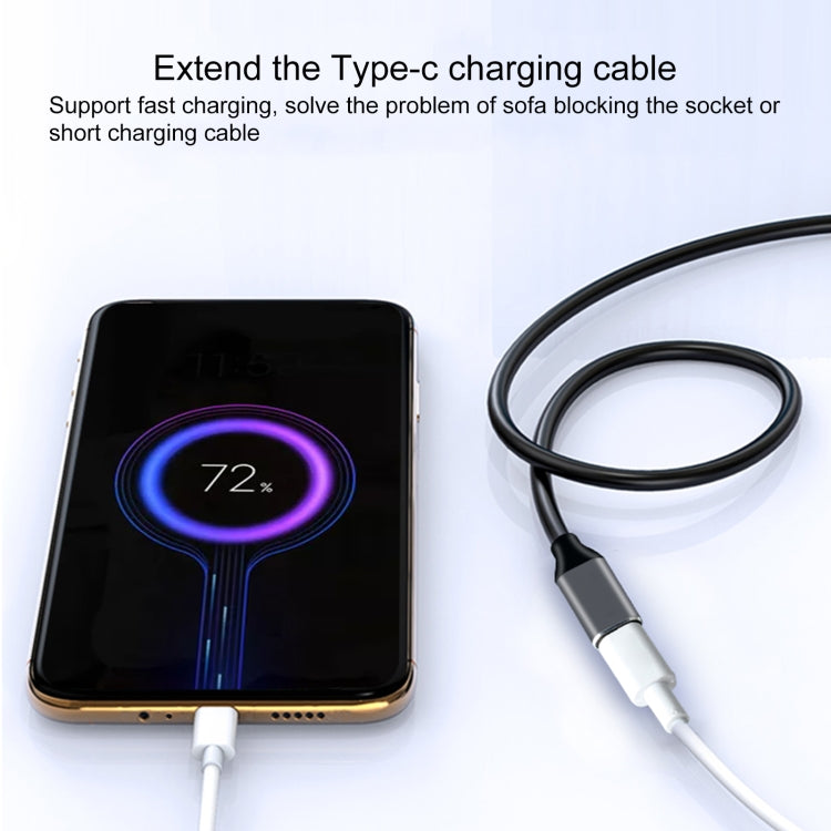 สายแปลง USB-C / Type-C ตัวผู้เป็น USB-C / Type-C ตัวเมีย ความยาวสาย: 1m, 1m