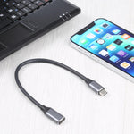 สายแปลง USB-C / Type-C ตัวผู้เป็น USB-C / Type-C ตัวเมีย ความยาวสาย: 25cm, 25cm
