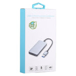 เครื่องอ่านการ์ด USB 3.0 แบบ 5 in 1 มีพอร์ต USB 3.0 คู่ + CF + TF + SD, 5 in 1 USB 3.0