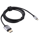 สายแปลง 4K 60Hz Type-C / USB-C ตัวผู้เป็น DP ตัวผู้ ความยาว: 1.8m, DP ตัวผู้