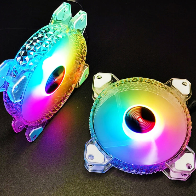 พัดลมระบายความร้อน COOLMOON RGB ขนาด 120 มม. PWM 6PIN S1 ARGB, CM-S1