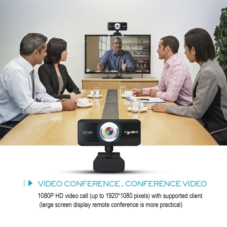 HXSJ S4 1080P Adjustable 180 Degree HD Manual Focus Video Webcam PC Camera with Microphone
