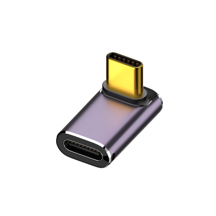 อะแดปเตอร์ USB-C/Type-C ตัวเมียเป็น USB-C/Type-C ตัวผู้ 240W 40Gbps มุมตั้งพร้อมไฟ