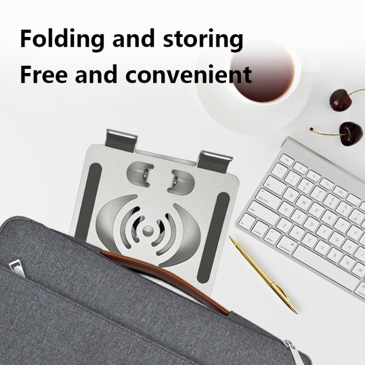 ขาตั้งแล็ปท็อป/แท็บเล็ตแบบพับหมุนได้วัสดุอลูมิเนียมอัลลอย L-13
