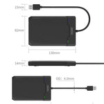 กล่องใส่ฮาร์ดดิสก์ SATA ขนาด 2.5 นิ้ว USB 3.0 UNITEK ความยาว 30 ซม.