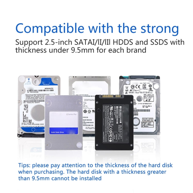 กล่องใส่ฮาร์ดดิสก์ SATA ขนาด 2.5 นิ้ว USB 3.0 UNITEK ความยาว 30 ซม.