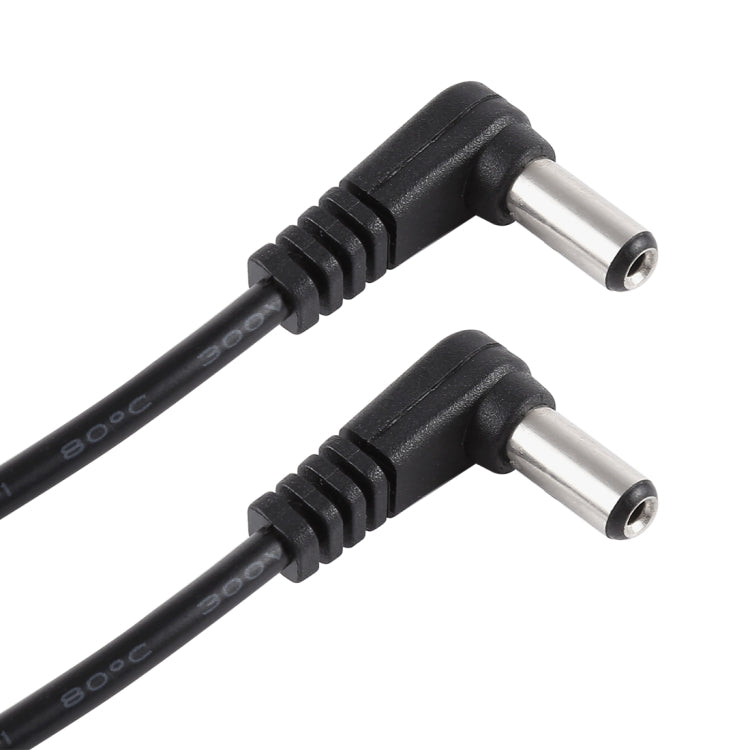 สายปลั๊กไฟ DC แบบข้อศอก ตัวผู้ 5.5 x 2.1 มม. ยาว 30 ซม. 5A DC 12-24V