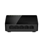 สวิตช์เครือข่าย Tenda SG105 Mini 5 พอร์ต 1000Mbps Gigabit LAN HUB สีดำ รุ่น Tenda SG105 5 พอร์ต