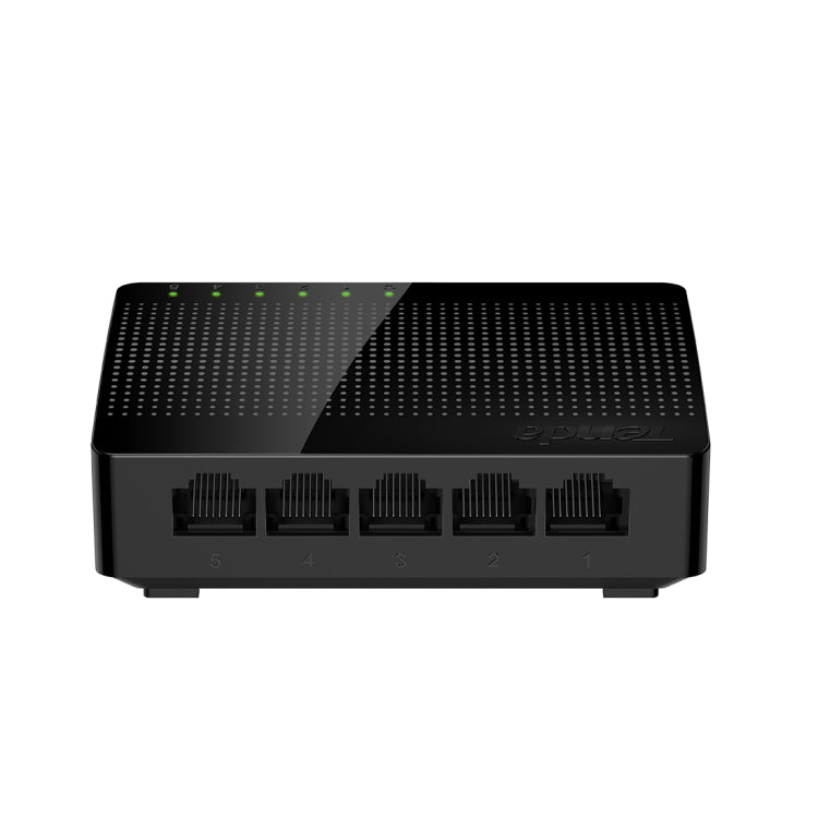 สวิตช์เครือข่าย Tenda SG105 Mini 5 พอร์ต 1000Mbps Gigabit LAN HUB สีดำ รุ่น Tenda SG105 5 พอร์ต