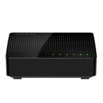 สวิตช์เครือข่าย Tenda SG105 Mini 5 พอร์ต 1000Mbps Gigabit LAN HUB สีดำ รุ่น Tenda SG105 5 พอร์ต