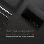 สวิตช์เครือข่าย Tenda SG105 Mini 5 พอร์ต 1000Mbps Gigabit LAN HUB สีดำ รุ่น Tenda SG105 5 พอร์ต