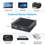 มินิพีซีระบบ Windows และ Linux รุ่น K660G4 ซีพียู Intel Celeron N2840 ควอดคอร์ 2M Cache 1.83GHz, สูงสุด 2.25GHz, RAM 2GB + SSD 32GB