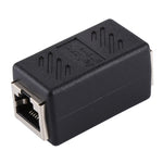 อุปกรณ์ขยายสายเครือข่ายคริสตัล หัวต่อสายตรง หัวเมียเป็นหัว RJ45 สองหัว, 2 พอร์ต