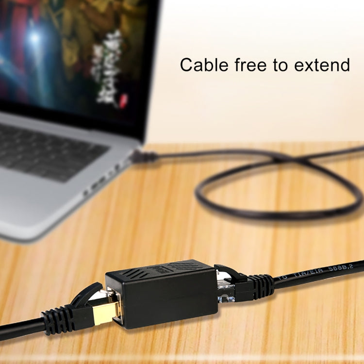อุปกรณ์ขยายสายเครือข่ายคริสตัล หัวต่อสายตรง หัวเมียเป็นหัว RJ45 สองหัว, 2 พอร์ต